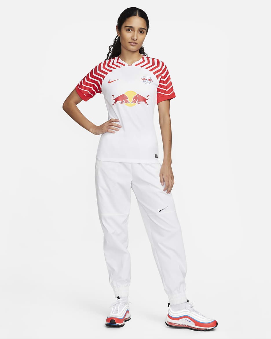 RB Leipzig 2023/24 Stadium Home Women's Nike Dri-FIT Football Shirt - White/Global Red/Global Red