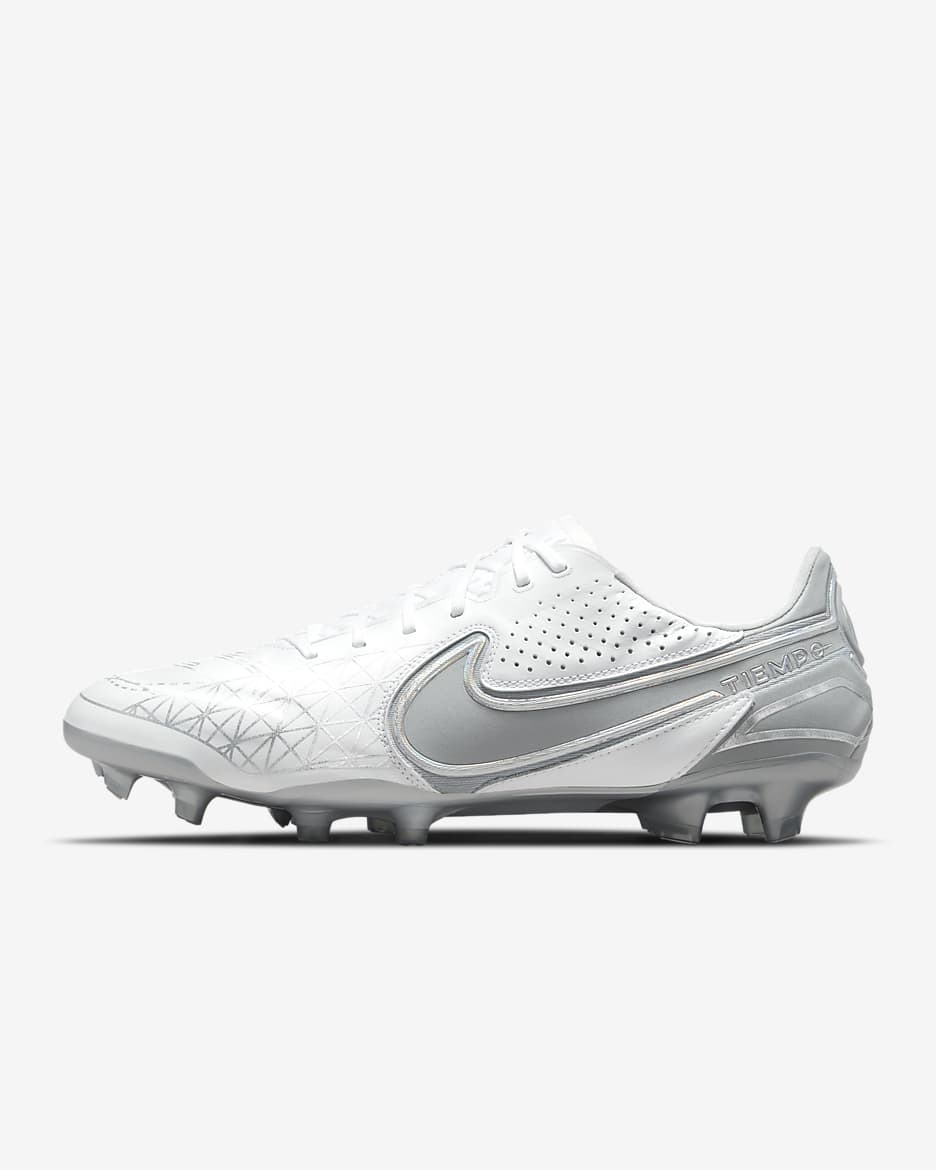Nike Tiempo Legend 9 Elite SE FG Firm-Ground Soccer Cleat - White/White