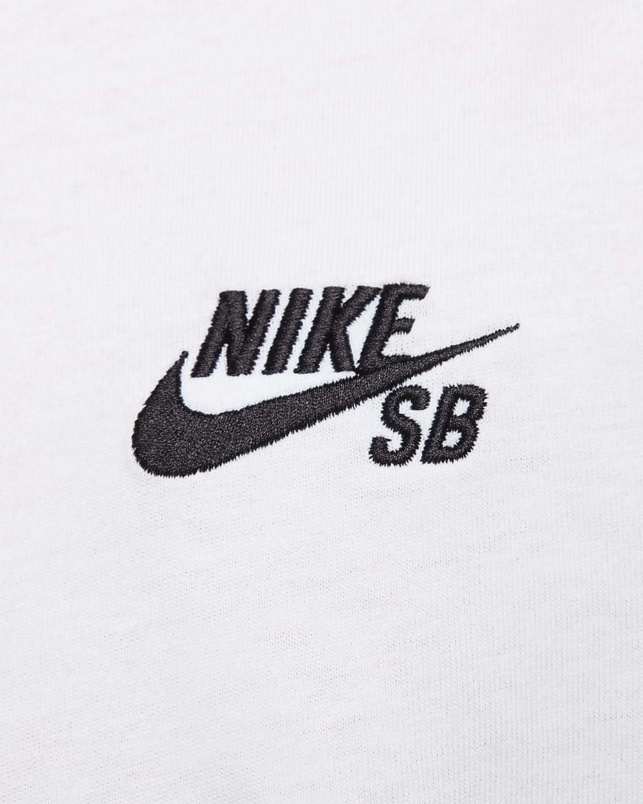 Nike SB Men's Logo Skate T-Shirt - White