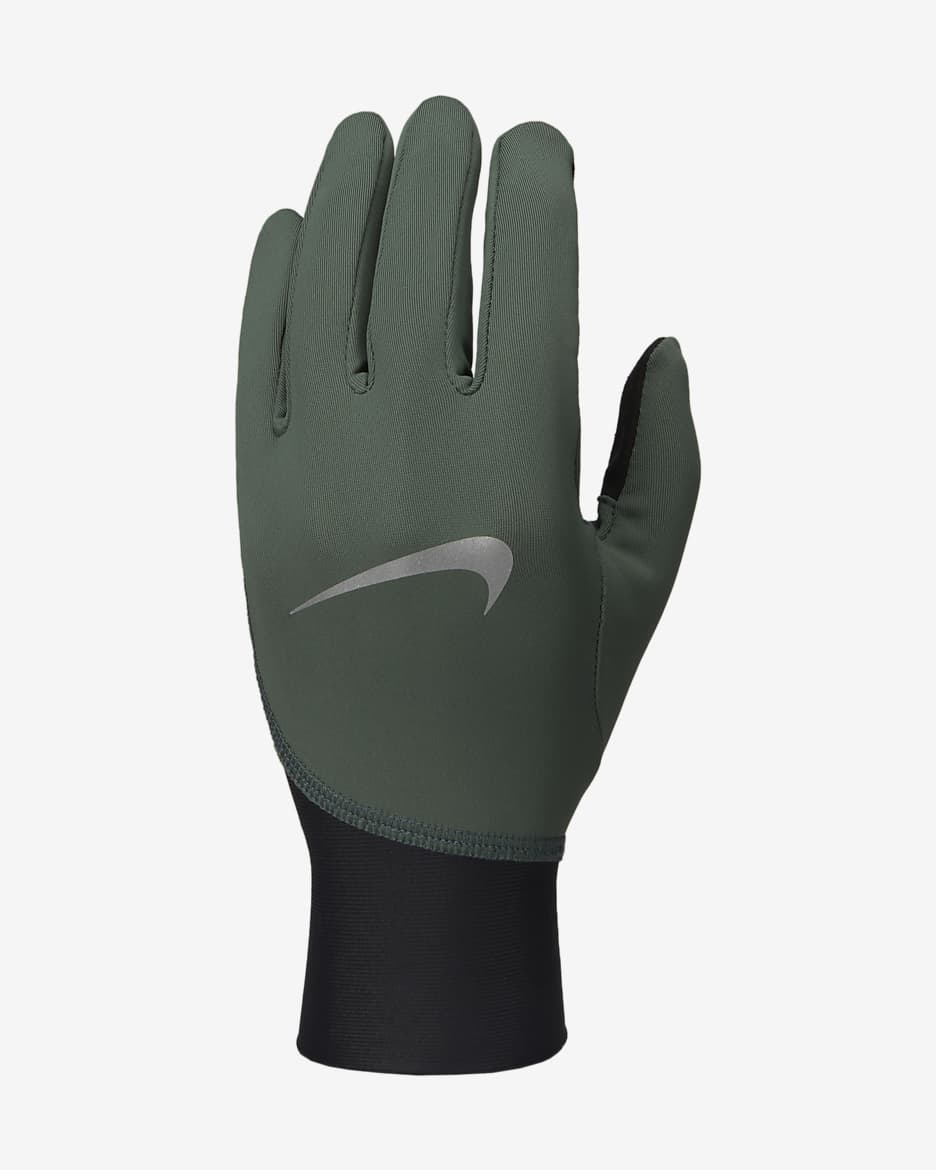 Guantes de correr Therma-FIT de densidad media para mujer Nike Pacer - Verde