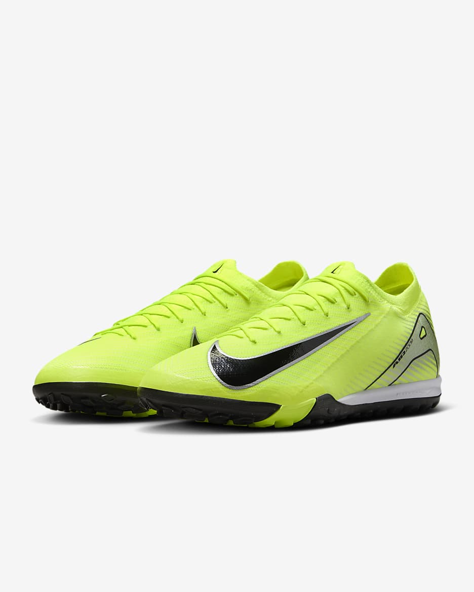 Chaussure de foot basse TF Nike Mercurial Vapor 16 Pro - Volt/Noir