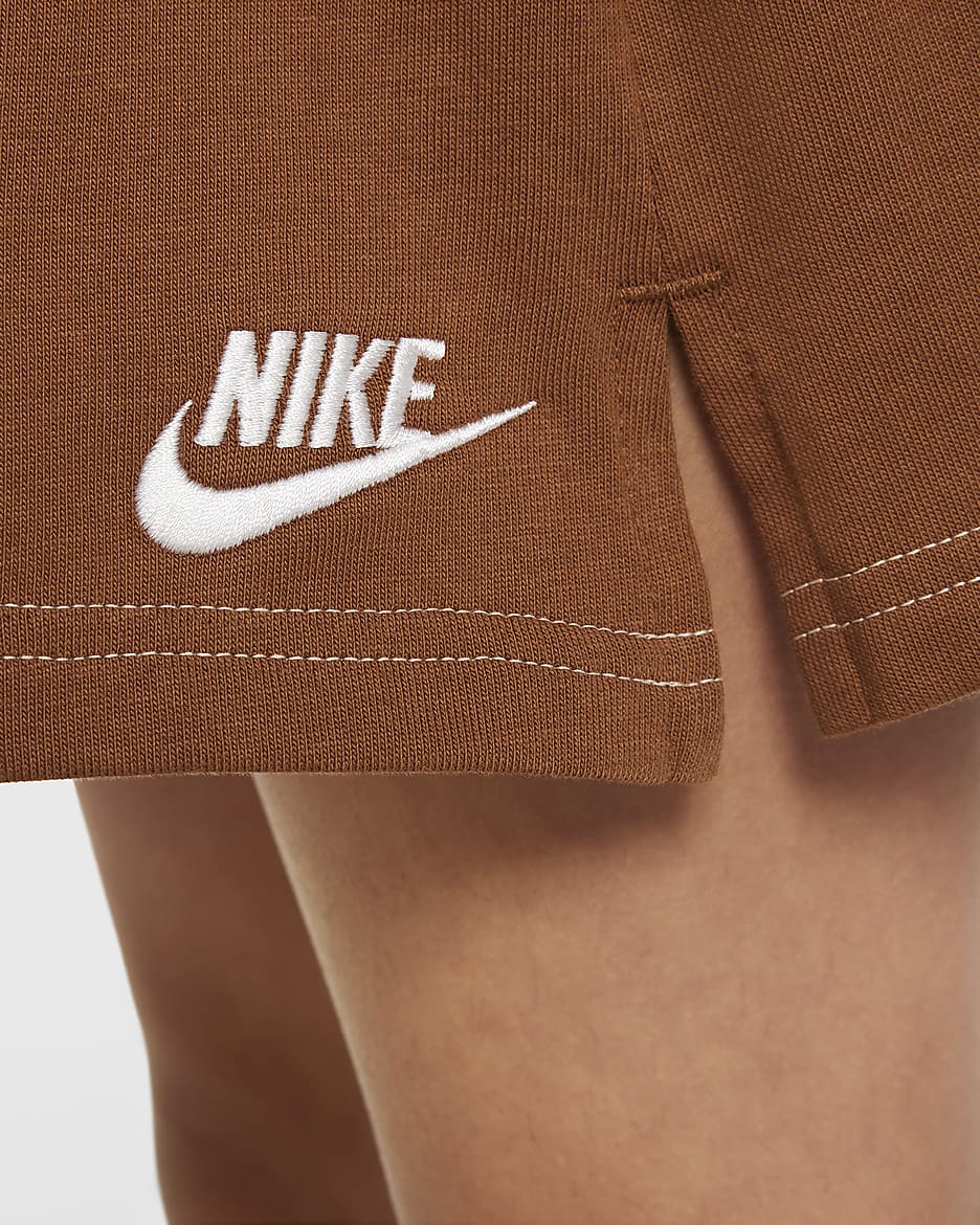 Nike Sportswear Jersey-Shorts für ältere Kinder (Mädchen) - Sanddrift/Weiß/Light British Tan/Weiß