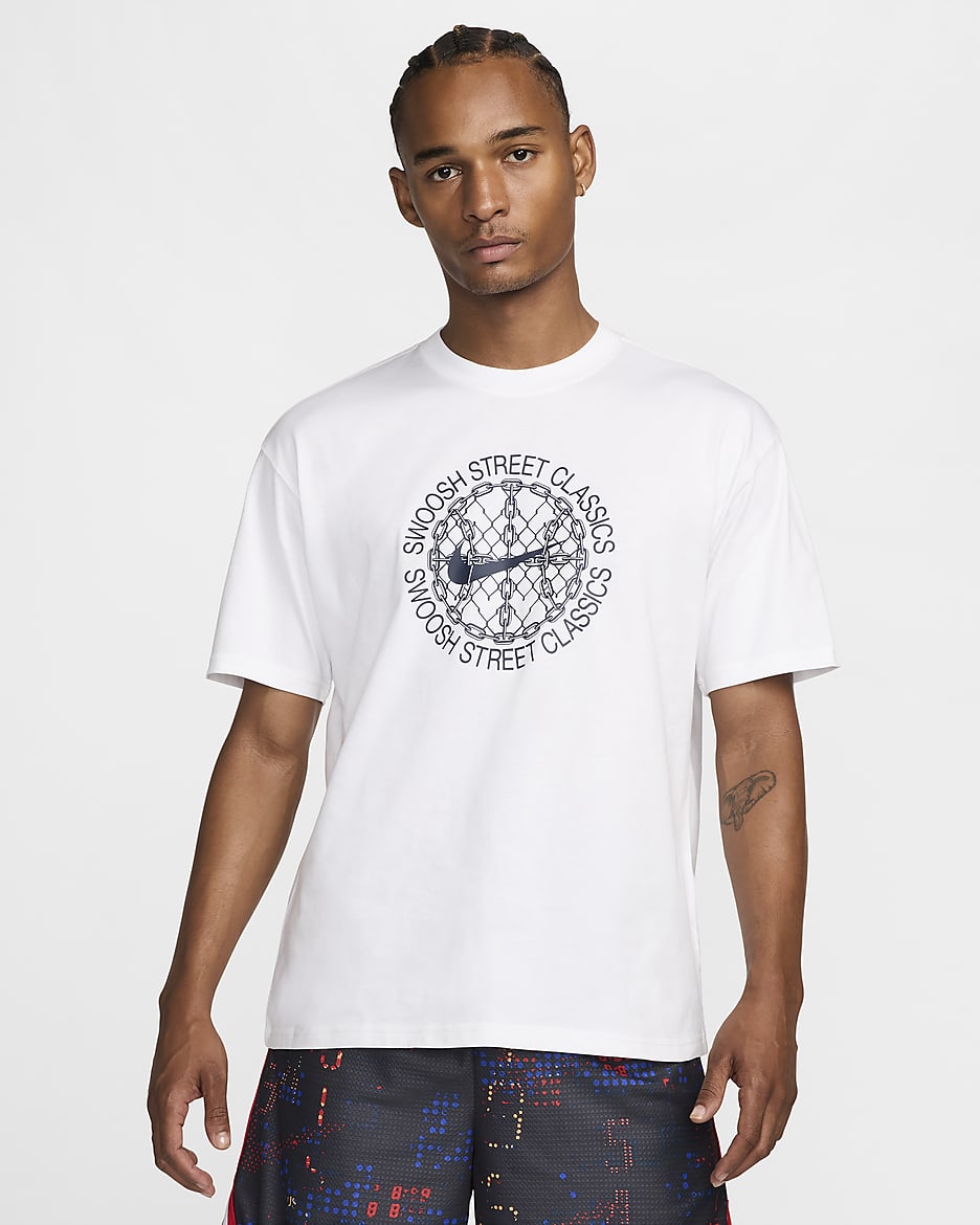 Nike Men's Max90 Basketball T-Shirt - White