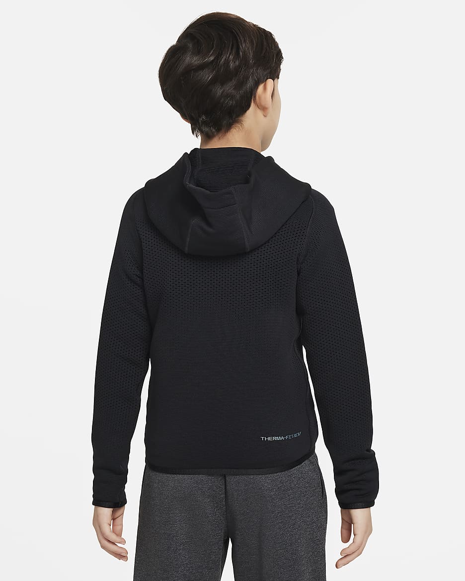 Nike Multi Tech EasyOn Therma-FIT ADV-Trainings-Hoodie für ältere Kinder - Schwarz