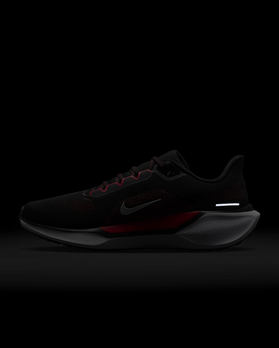 Tenis de correr en pavimento para hombre Nike Pegasus 41 - Negro/Rojo pasión/Blanco