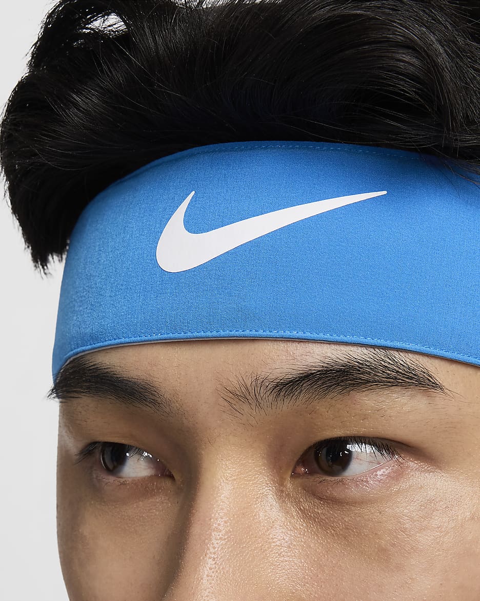 Tennispannband NikeCourt  - Light Photo Blue/Vit