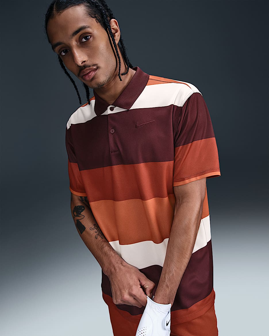 Nike Victory+ Dri-FIT Erkek Golf Polo Üstü - Burgundy Crush/Burgundy Crush/Burgundy Crush