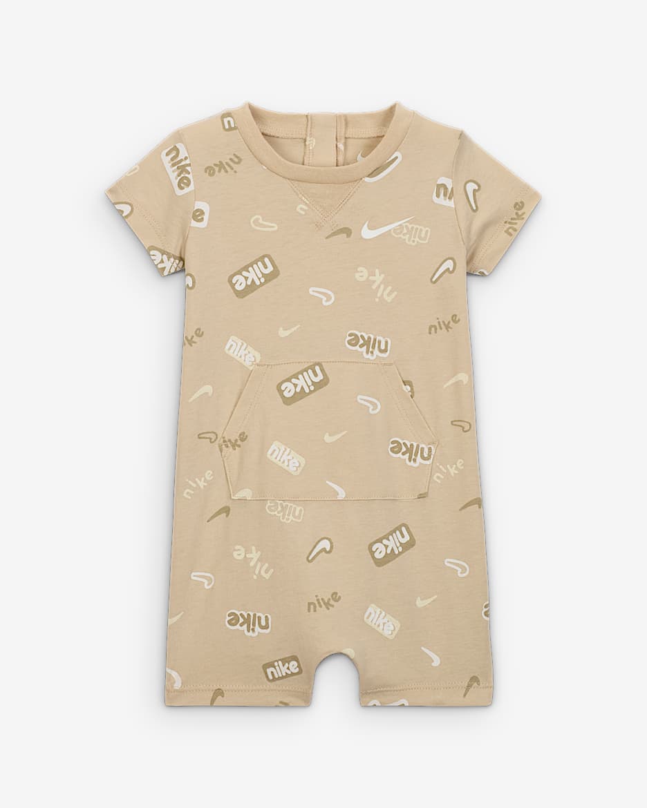 Nike E1D1 Baby Short Sleeve Short Coverall - Sanddrift