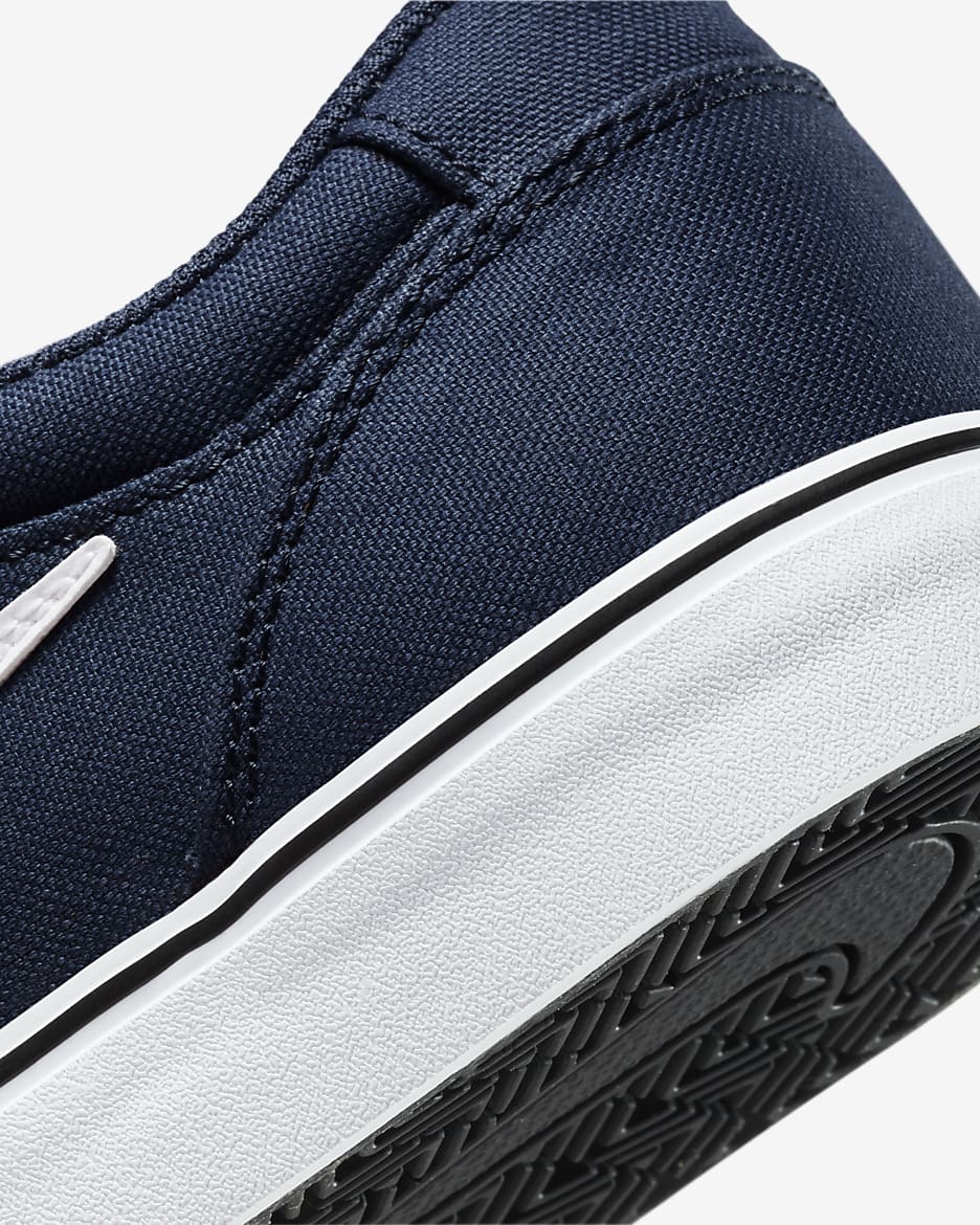 Nike SB Chron 2 Canvas Skate Shoe - Navy/Navy/Black/White