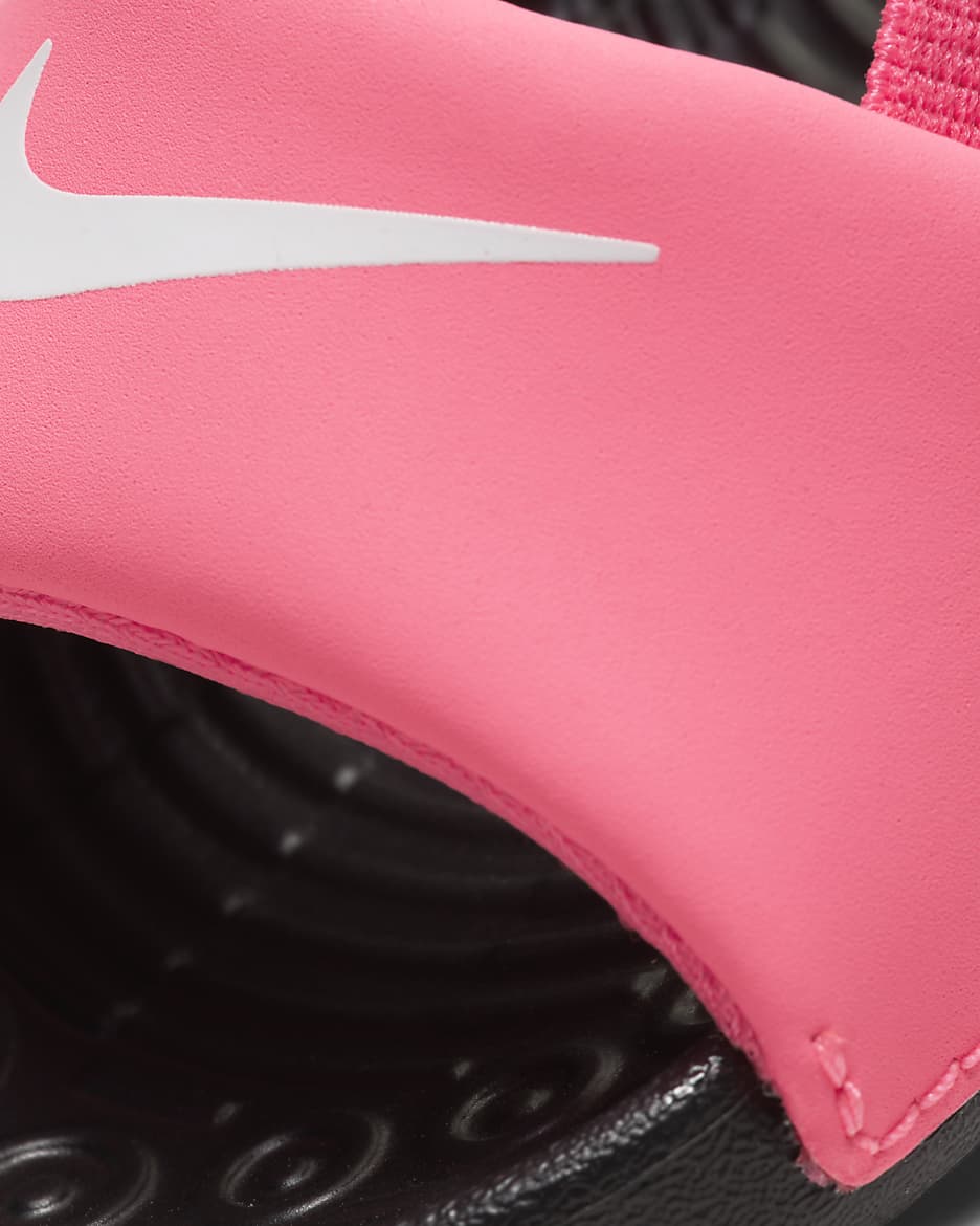 Παντόφλα Nike Kawa για βρέφη και νήπια - Digital Pink/Μαύρο/Λευκό