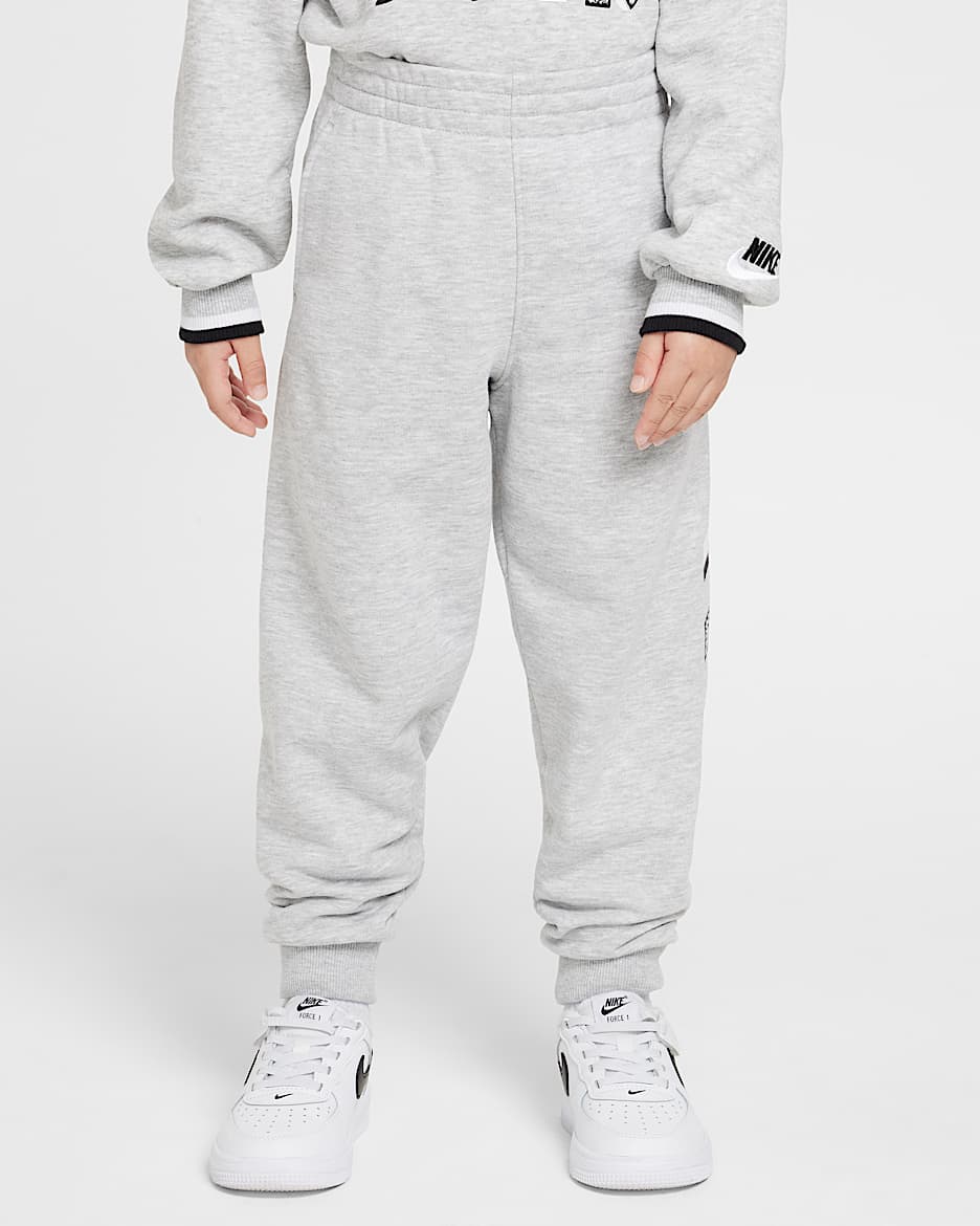 Pants de French Terry Nike Sportswear "Outside the Lines" para niños talla pequeña - Humo jaspeado