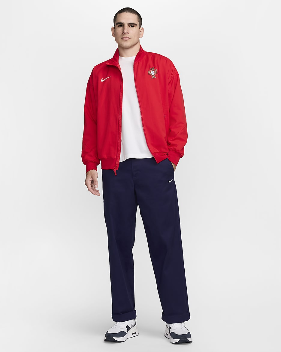 Portugal Strike Men's Nike Dri-FIT Football Jacket - University Red/Sail