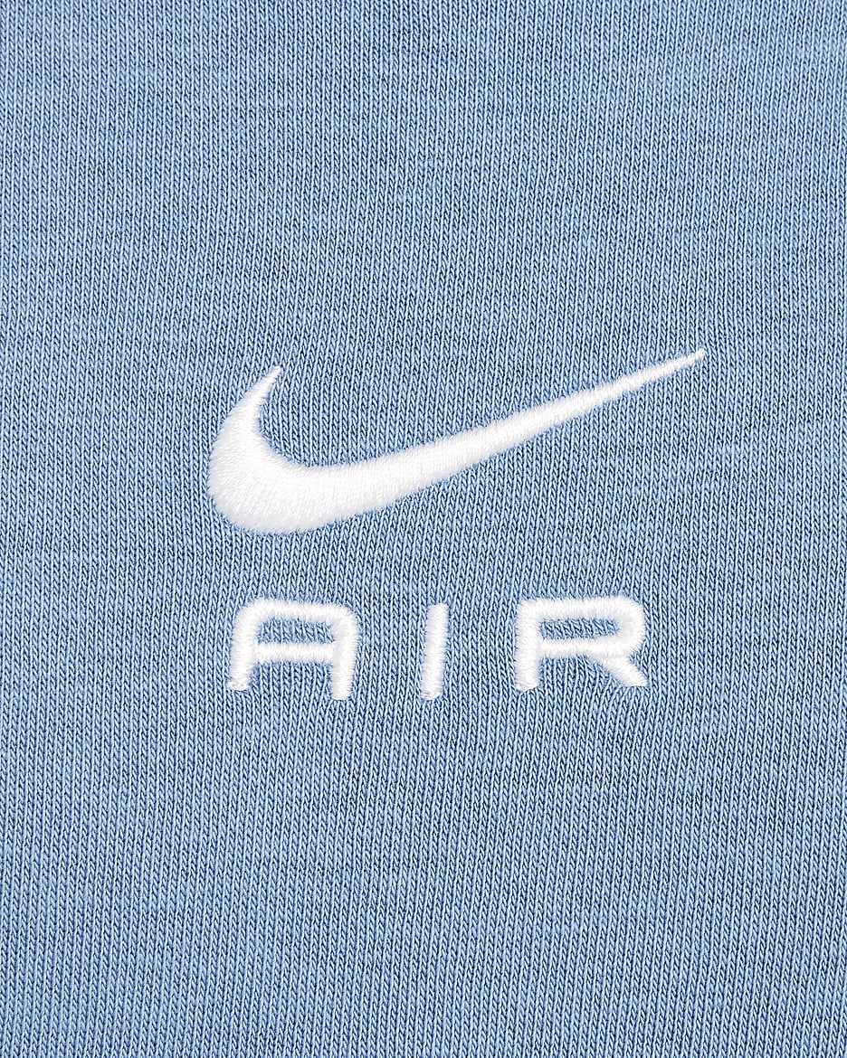 Nike Air Sweatshirt mit Rundhalsausschnitt (ältere Kinder) - Midnight Navy/Aegean Storm/Weiß/Weiß