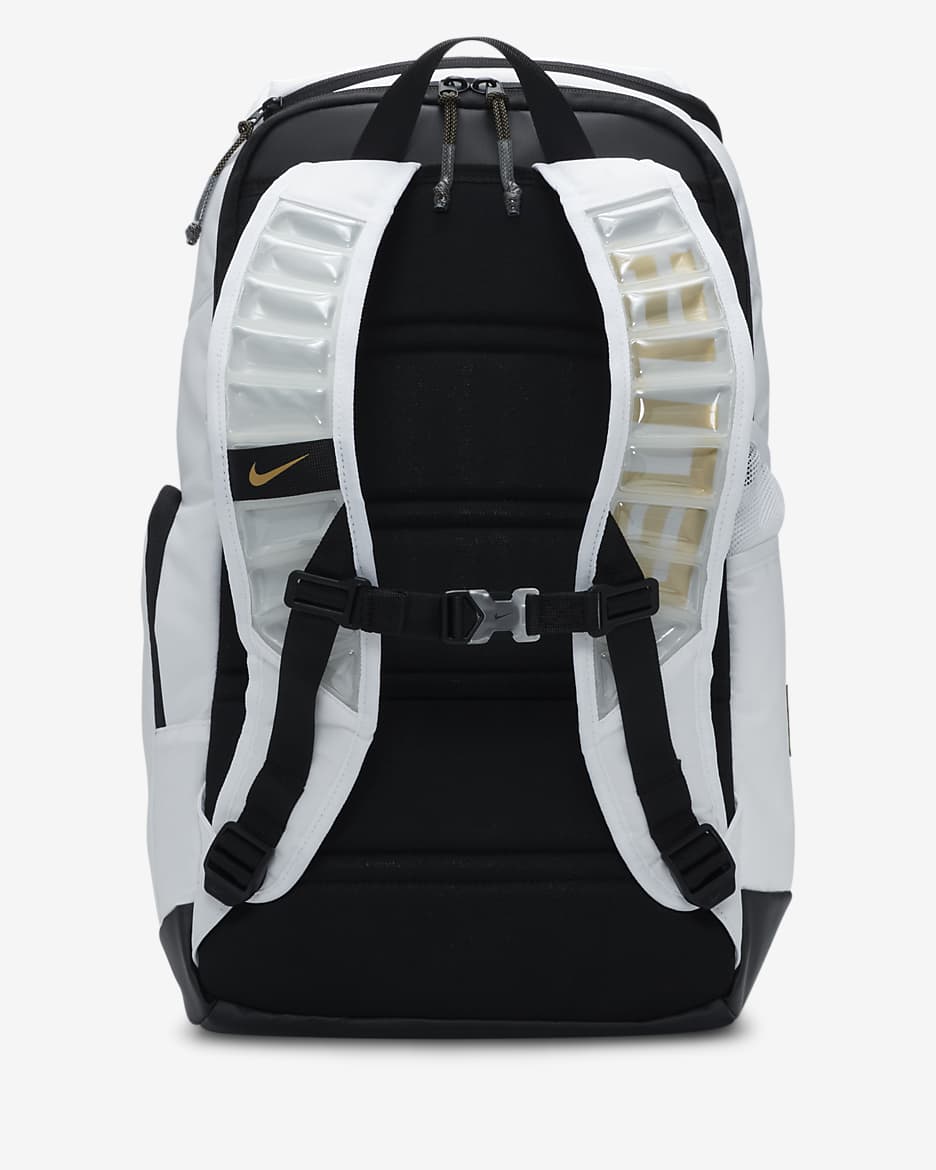 Zaino Nike Hoops Elite (32 l) - Bianco/Nero/Oro metallizzato