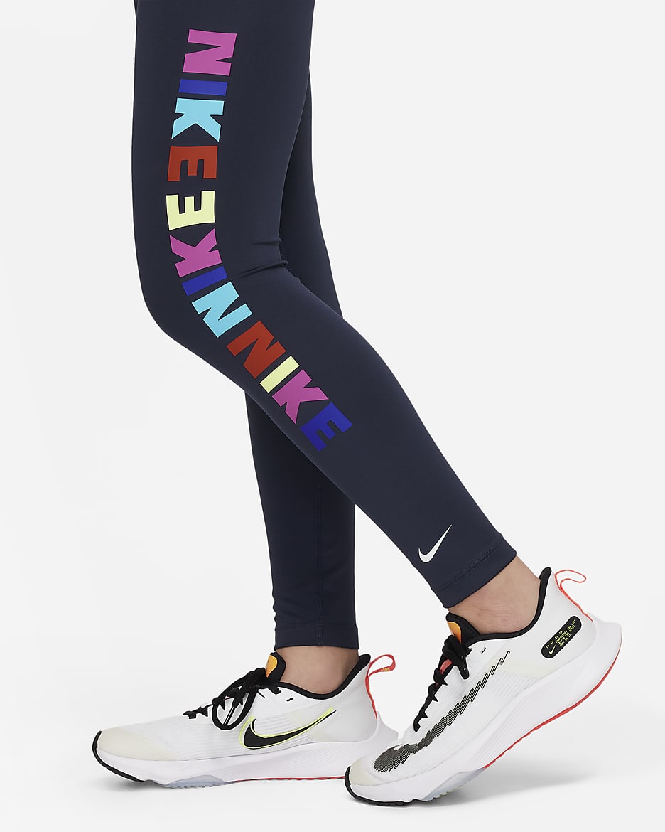 Nike Dri FIT One Older Kids #39 (Girls #39 ) Leggings Nike IN