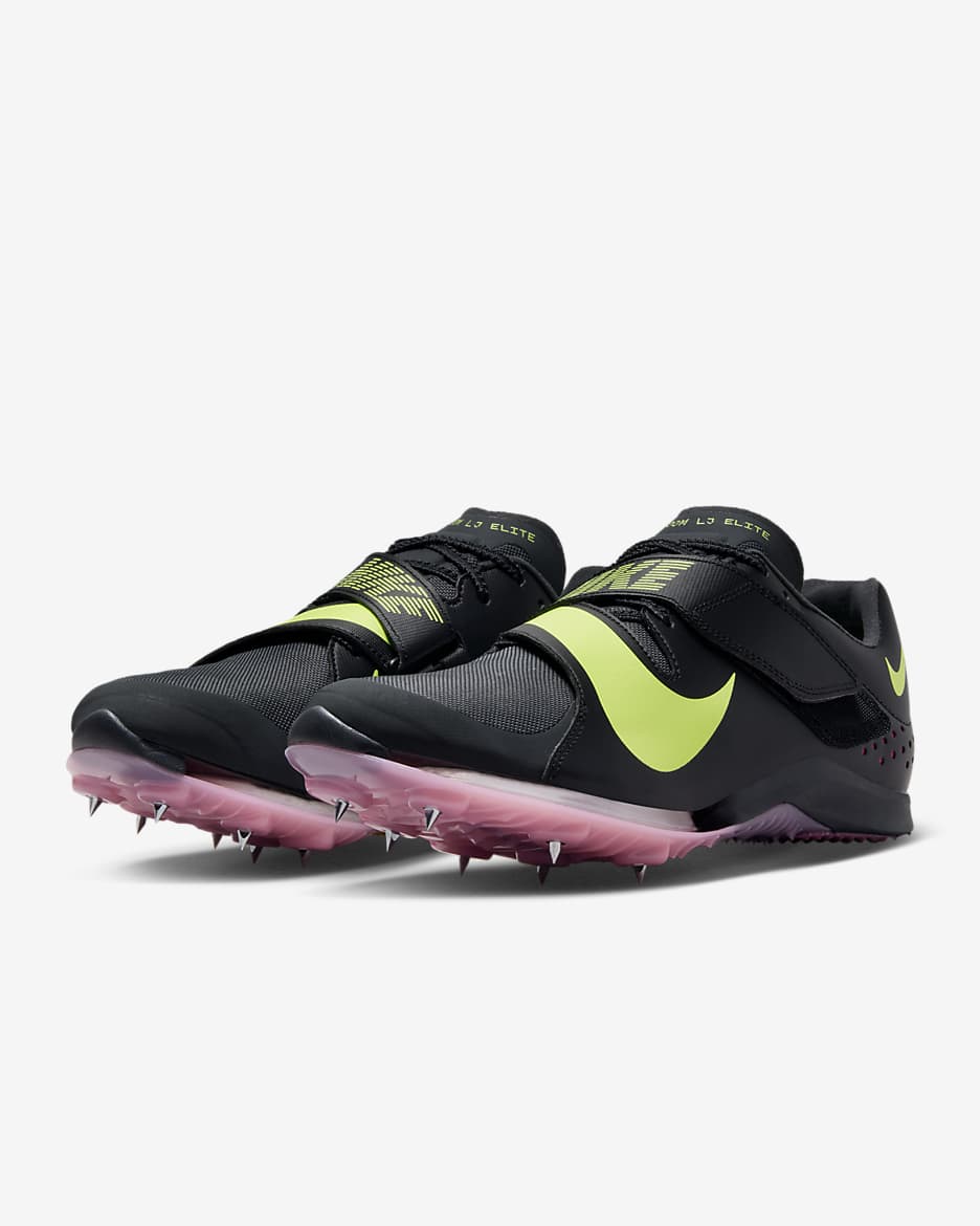 Nike Air Zoom LJ Elite Sabatilles amb claus de salt d'atletisme - Anthracite/Negre/Fierce Pink