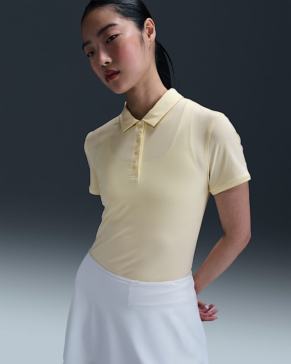 Nike Victory Women's Dri-FIT Short-Sleeve Golf Polo - Alabaster/White