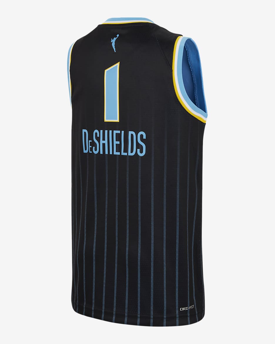 Diamond DeShields Chicago Sky 2024 Explorer Edition Big Kids' Nike Dri-FIT WNBA Swingman Jersey - Black