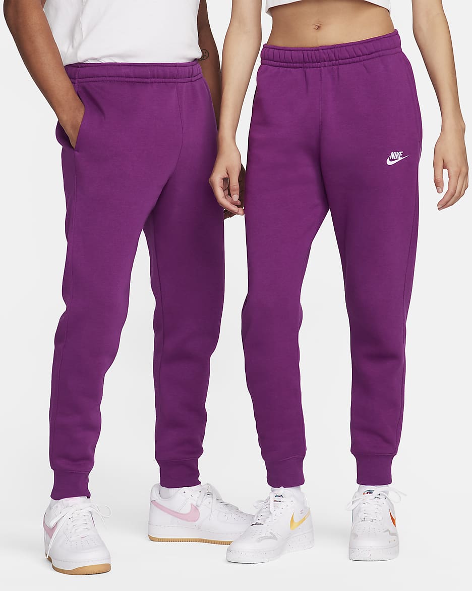 Joggers Nike Sportswear Club Fleece - Violeta viotech/Violeta viotech/Blanco