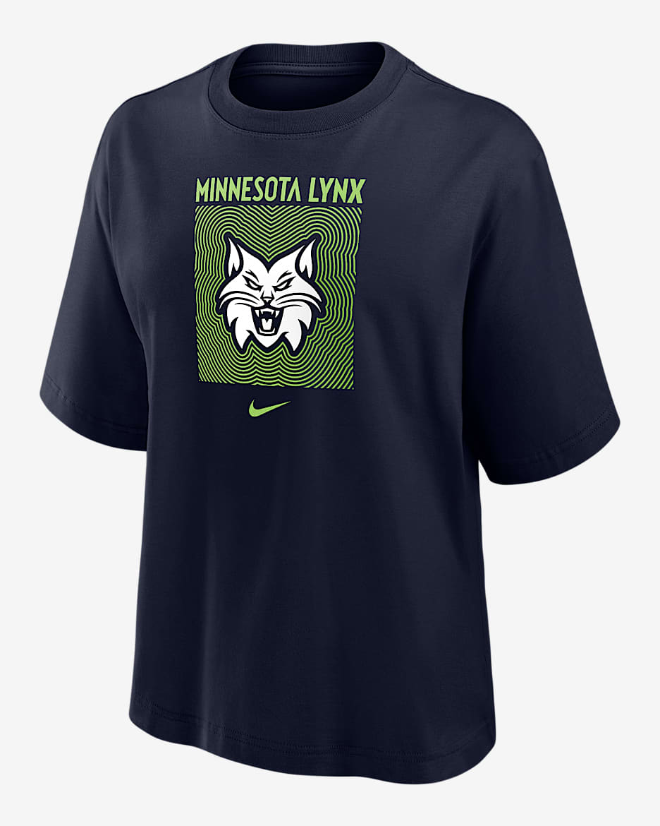 Minnesota Lynx Women's Nike WNBA Boxy T-Shirt - Navy
