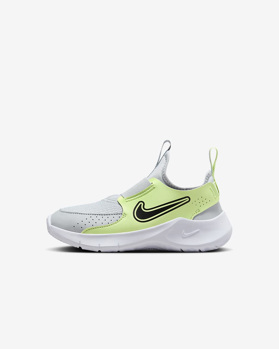Nike Flex Runner 3 Little Kids' Shoes - Pure Platinum/Barely Volt/Black