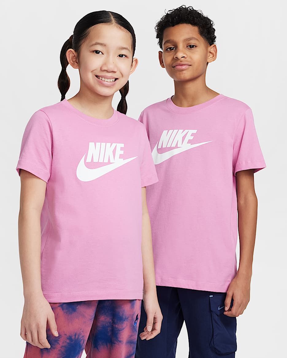Nike Sportswear Big Kids' T-Shirt - Magic Flamingo