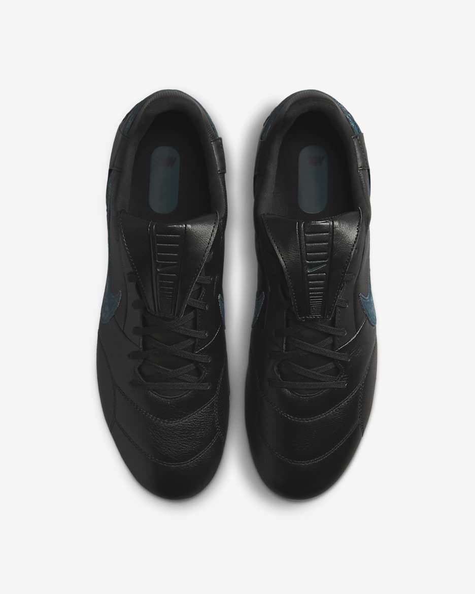 Chuteiras de futebol de perfil baixo FG Nike Premier 3 - Preto/Deep Jungle/Preto