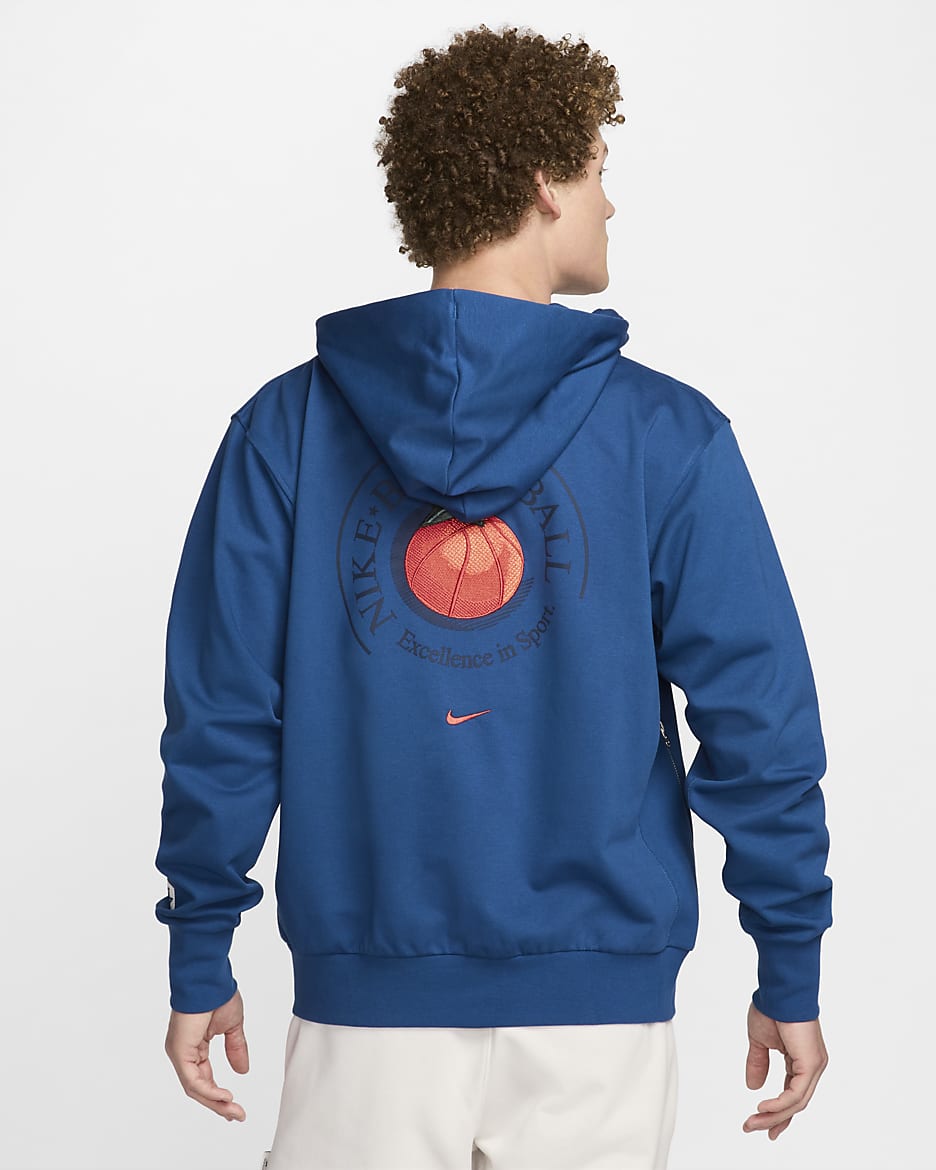 Sudadera con gorro de básquetbol sin cierre Dri-FIT para hombre Nike Standard Issue - Azul cancha