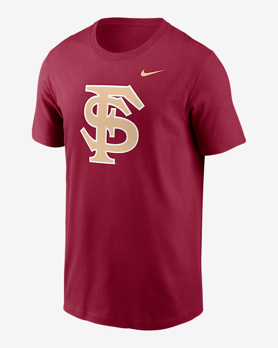 Playera universitaria Nike para hombre Florida State Seminoles Baseball Logo - Granate