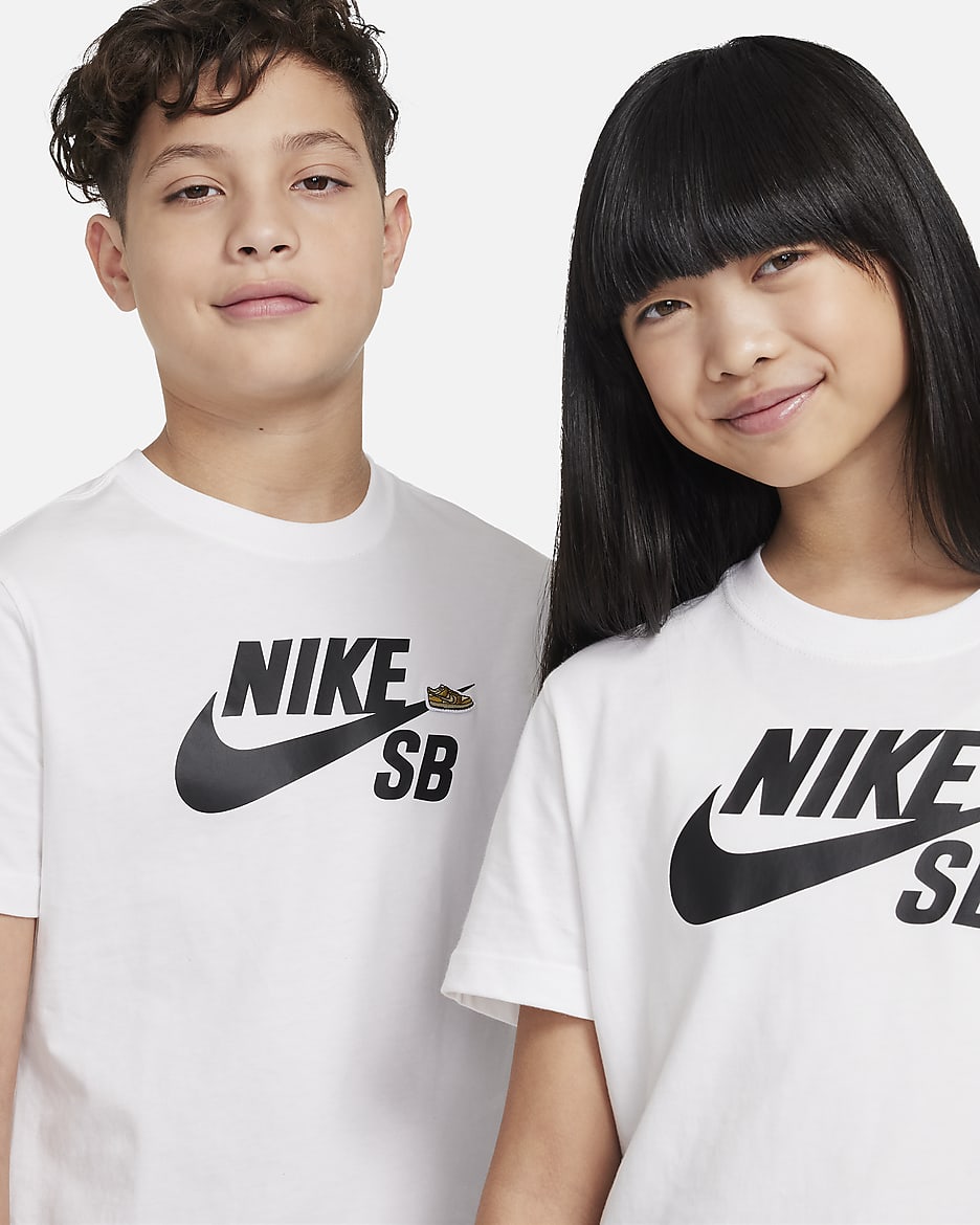 Nike SB Older Kids' T-Shirt - White