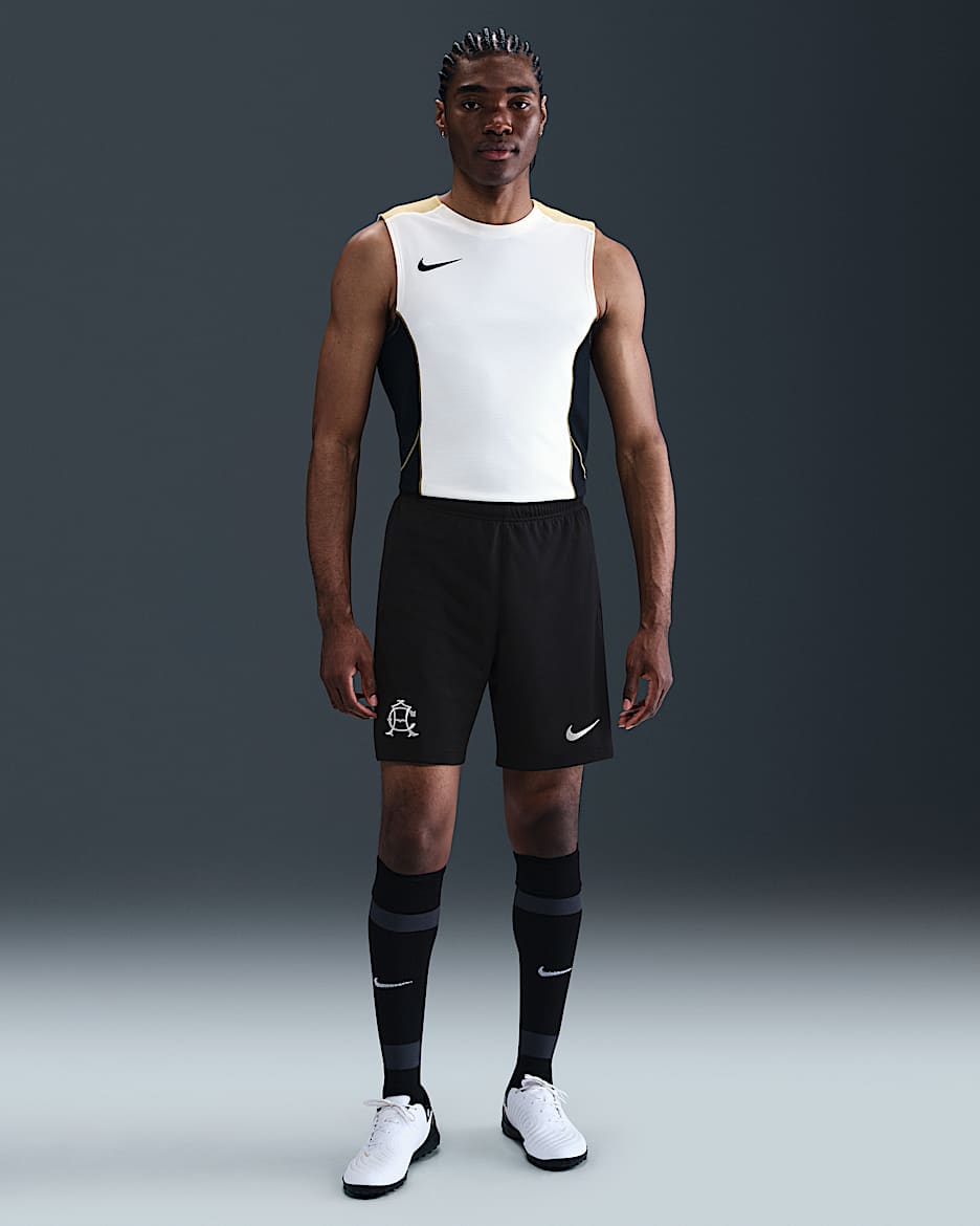 Shorts de fútbol Nike Dri-FIT Replica para hombre Club América Stadium Special Edition - Negro/Negro/Marrón verdoso claro