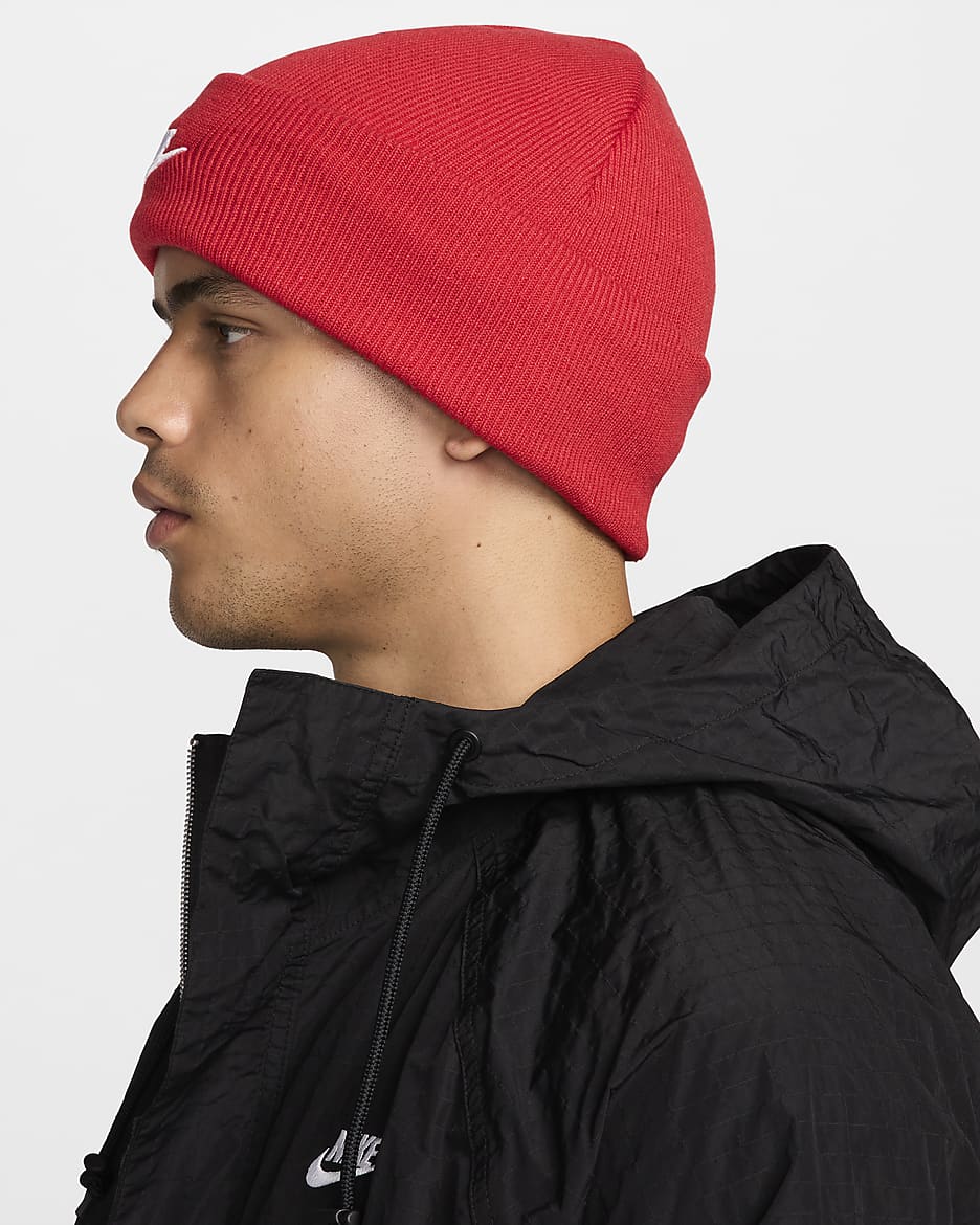 Nike Peak Futura Beanie - University Red/White