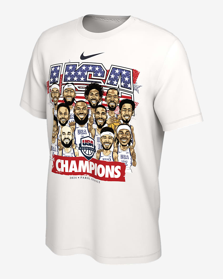 USAB Men's Nike Basketball T-Shirt - White