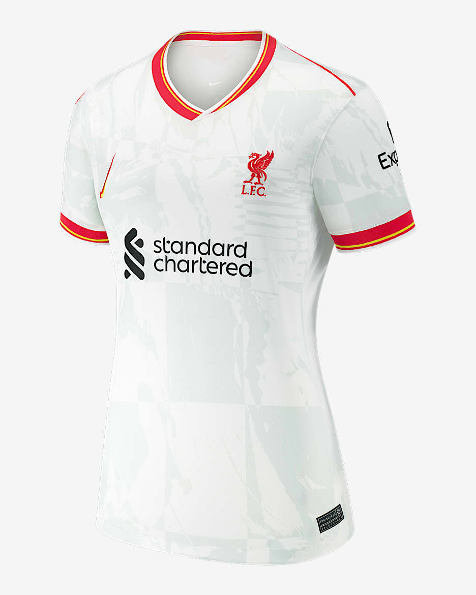 Mohamed Salah Liverpool 2024/25 Stadium Third Women's Nike Dri-FIT Soccer Jersey - White