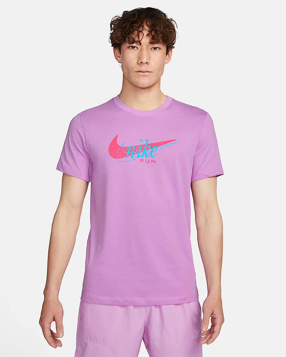 ナイキ Dri-FIT メンズ ランニング Tシャツ - ラッシュフューシャ