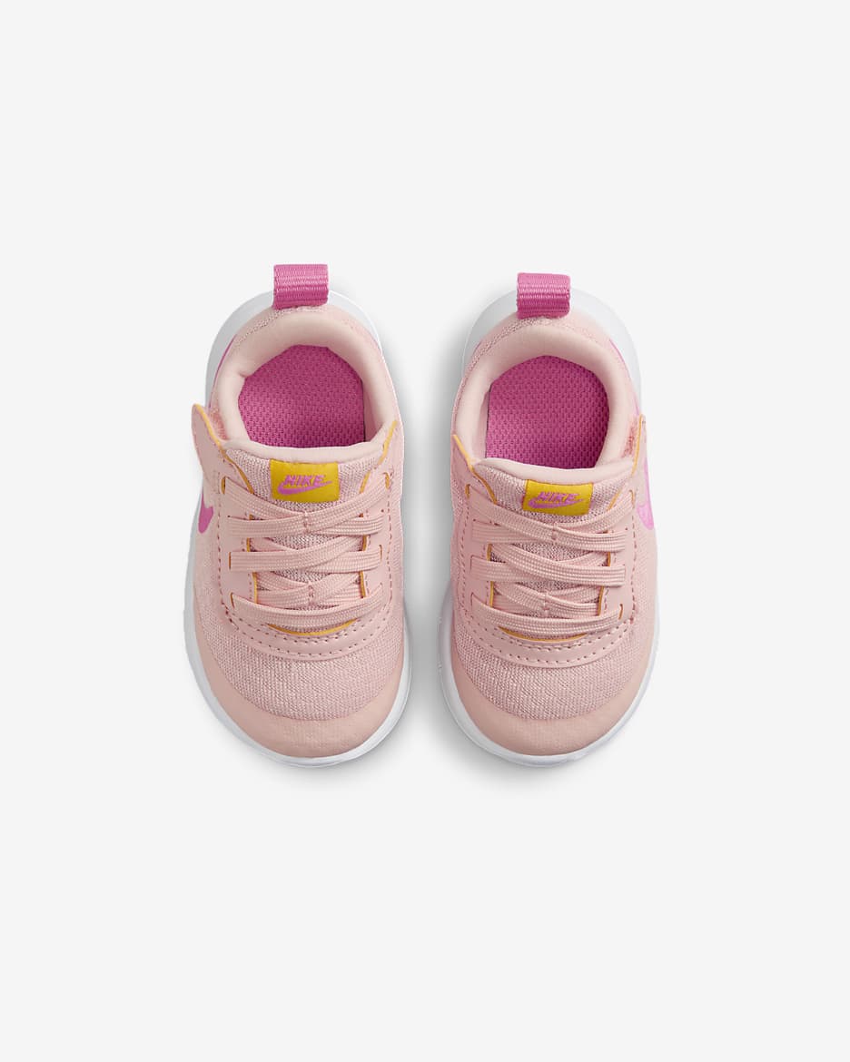 Tenis para bebé e infantil Nike Tanjun EasyOn - Naranja ártico/Oro universitario/Blanco/Rosa paleta