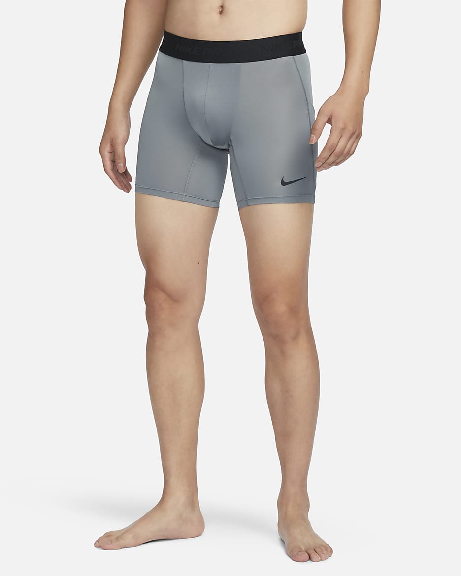 Nike Pro Men's Dri-FIT Fitness Shorts - Smoke Grey/Black