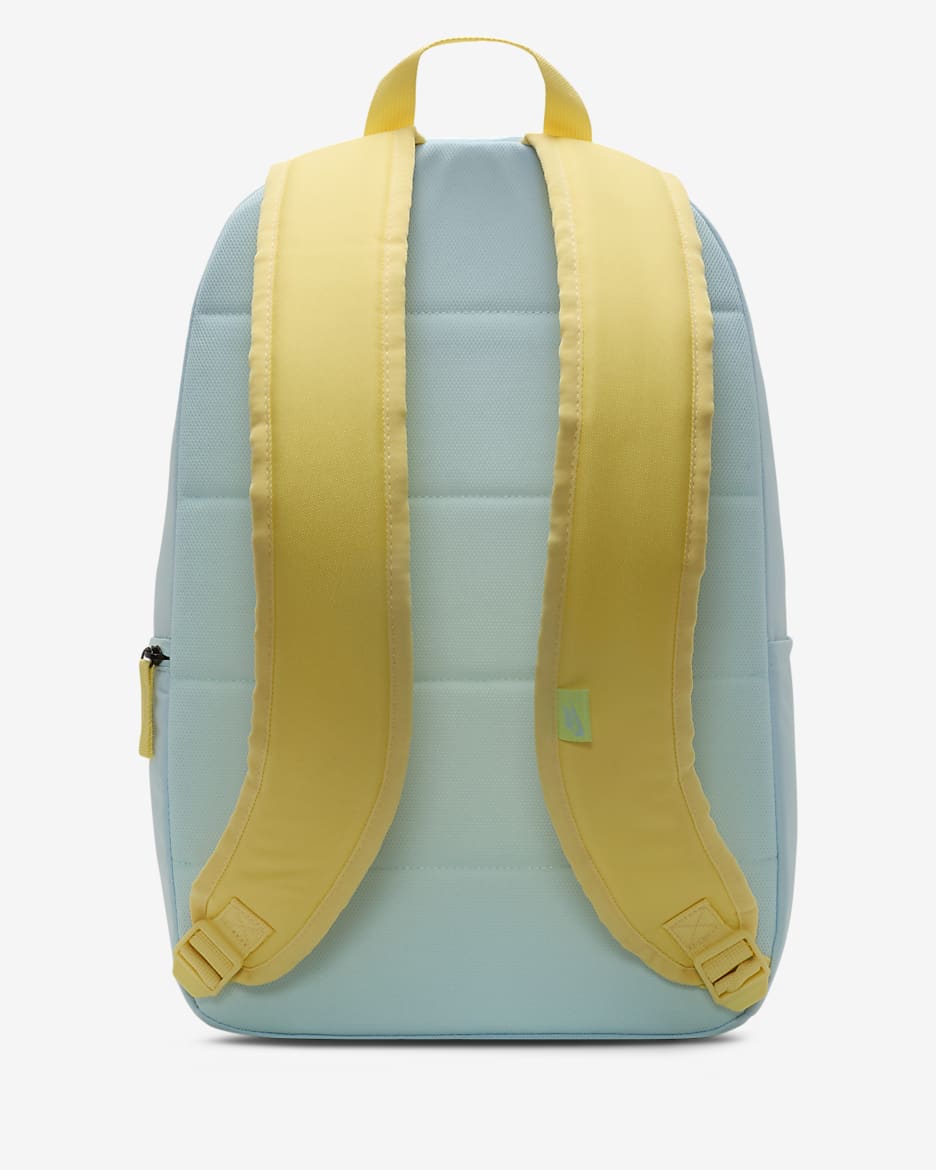 Nike Heritage Older Kids' Backpack (25L) - Glacier Blue/Soft Yellow/Light Lemon Twist