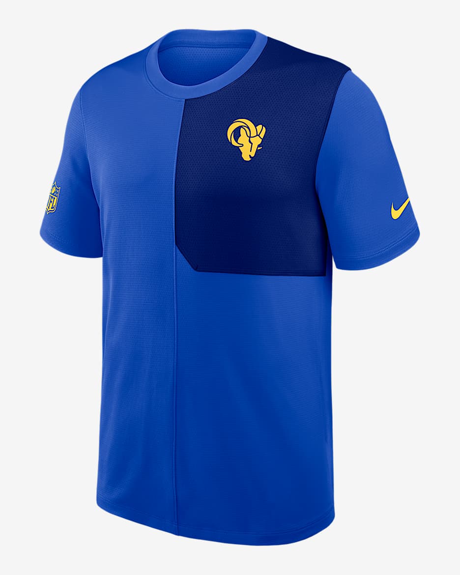 Los Angeles Rams Sideline Coach Men's Nike Dri-FIT NFL Top - Blue