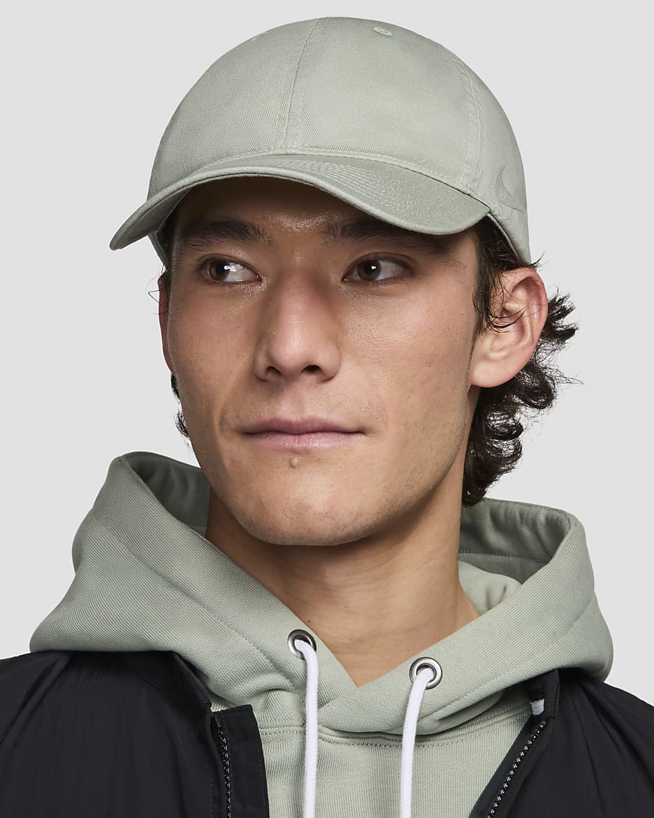 Gorra de visera plana no estructurada Nike Club - Horizonte jade/Horizonte jade