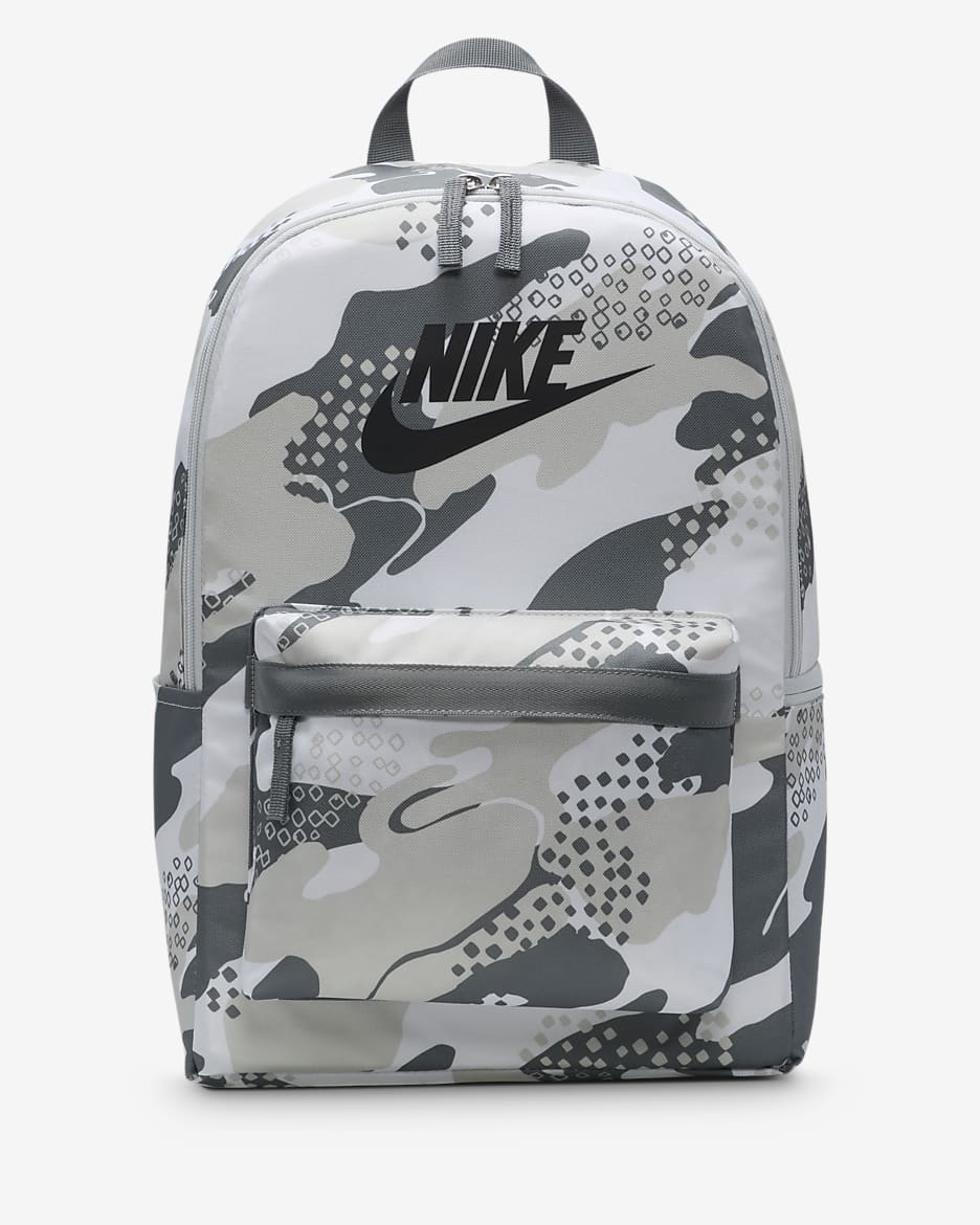 Mochila para niños (25 L) Nike Heritage - Gris humo/Polvo fotón/Gris humo oscuro