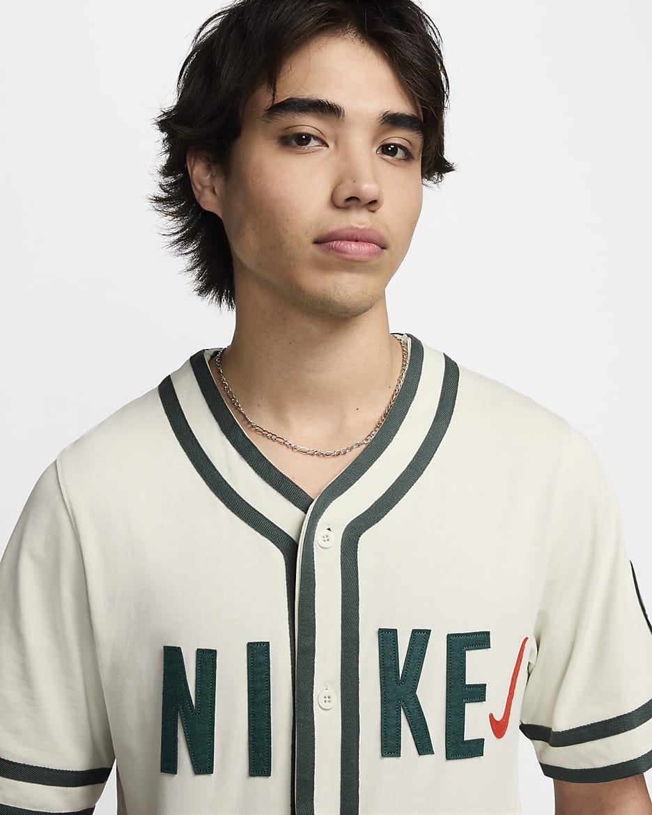 Nike Sportswear Men's Baseball Jersey - Sea Glass