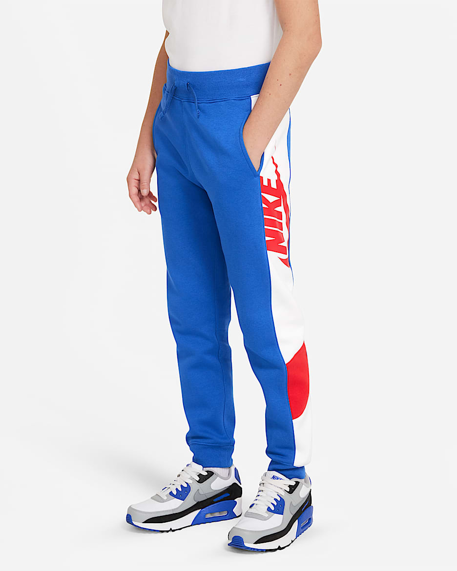 Nike Sportswear Big Kids' (Boys') Pants - Game Royal/University Red/White/University Red