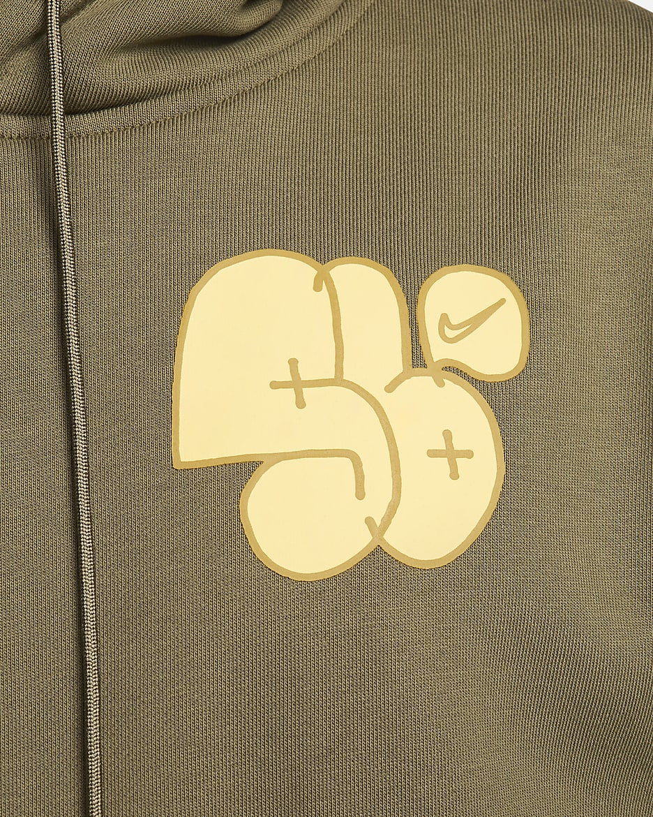 Nike SB Fleece Pullover Skate Hoodie - Medium Olive