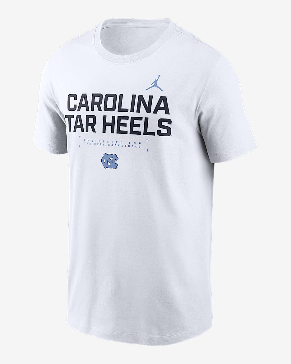 North Carolina Courtside Basketball Men's Jordan Brand Dri-FIT College T-Shirt - White