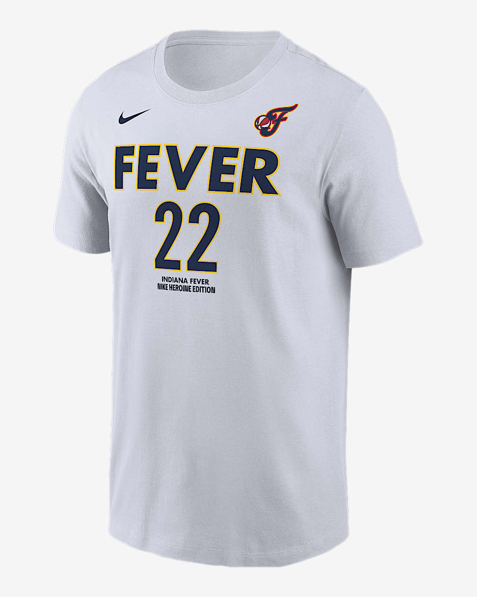 Playera Nike de la WNBA para hombre Caitlin Clark Indiana Fever - Blanco
