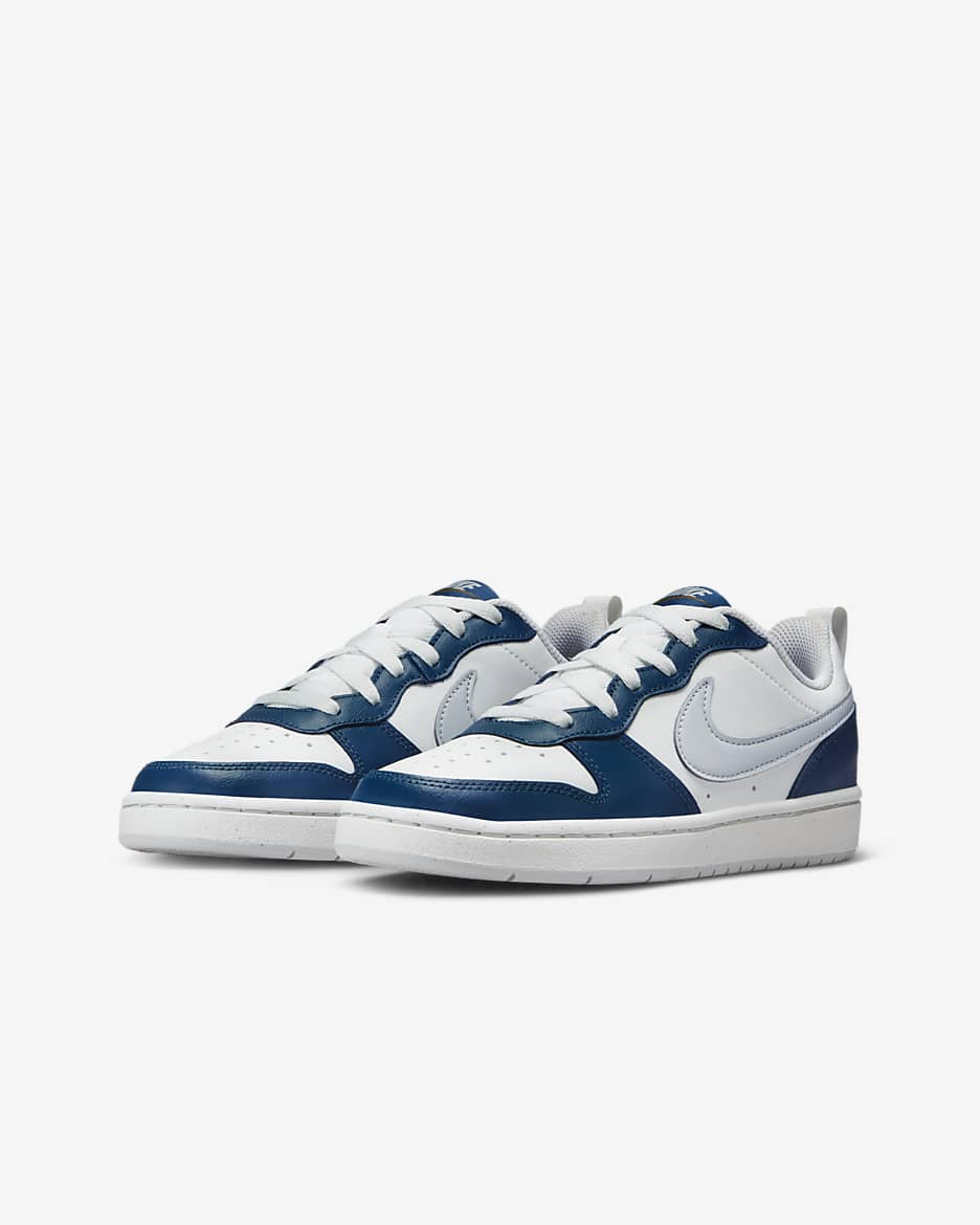 Nike Court Borough Low 2 Older Kids' Shoes - Summit White/Valerian Blue/Pilgrim/Pure Platinum