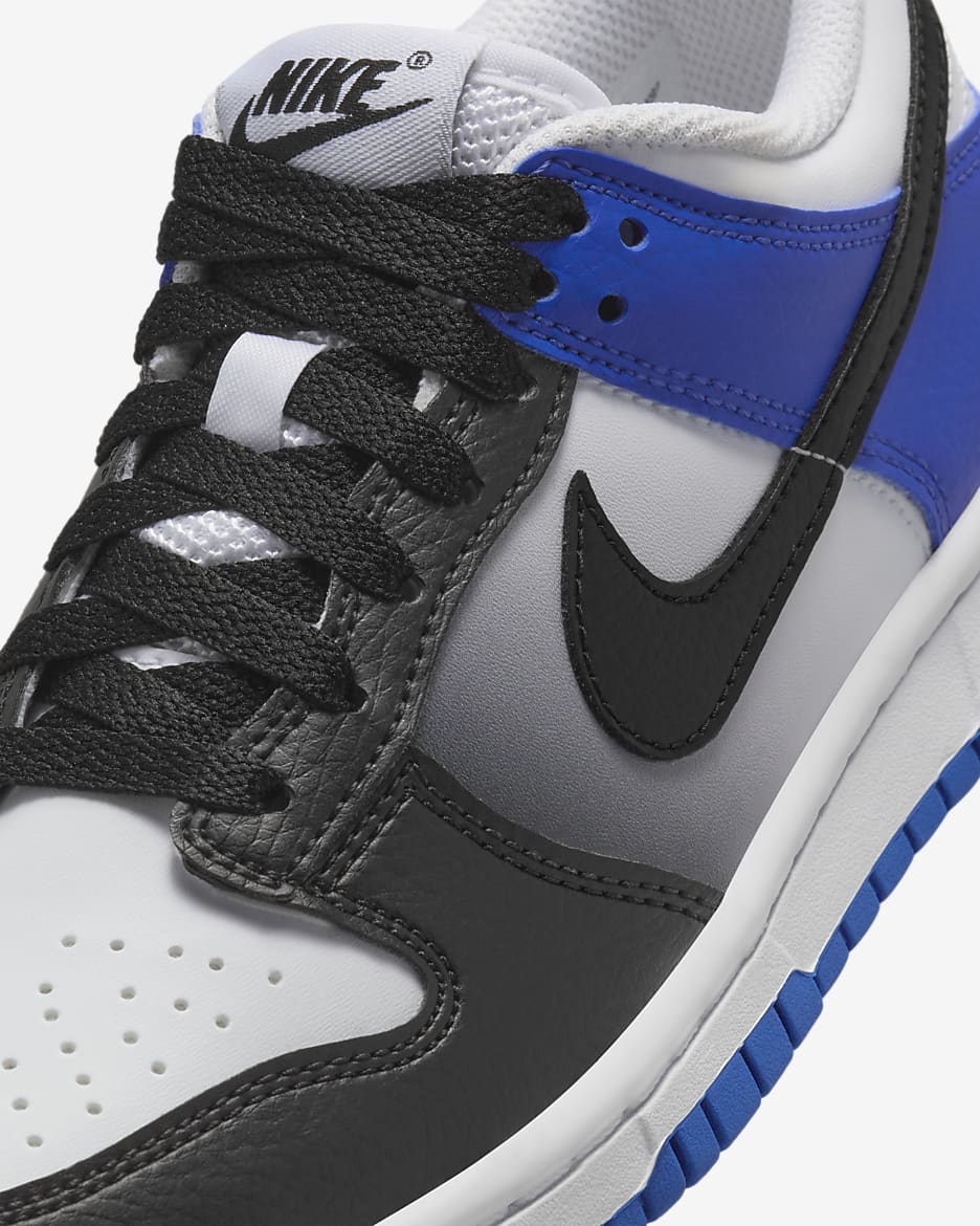 Nike Dunk Low kinderschoenen - Game Royal/Wit/Zwart