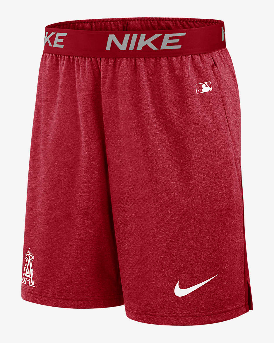 Los Angeles Angels Authentic Collection Practice Men's Nike Dri-FIT MLB Shorts - Red