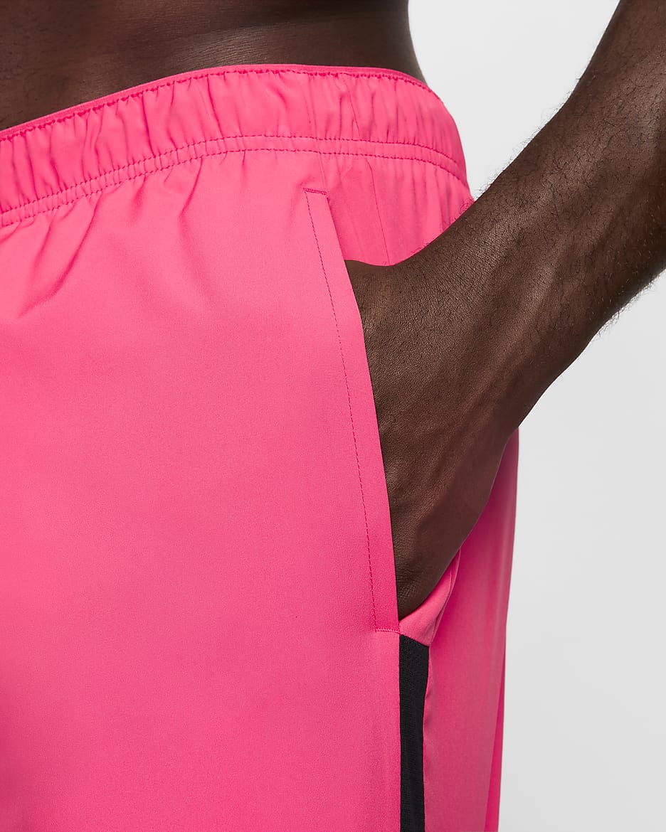 Nike Challenger Dri-FIT 2-in-1 hardloopshorts voor heren (18 cm) - Aster Pink/Zwart/Zwart